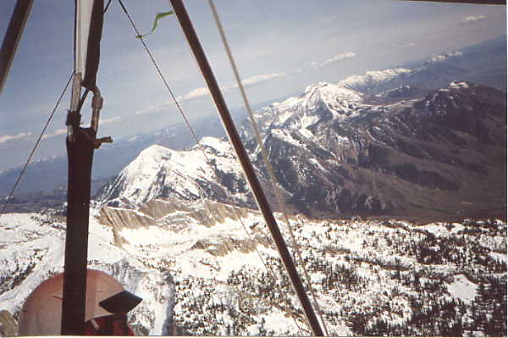 Looking back to see where I have been and over at Lone Peak.